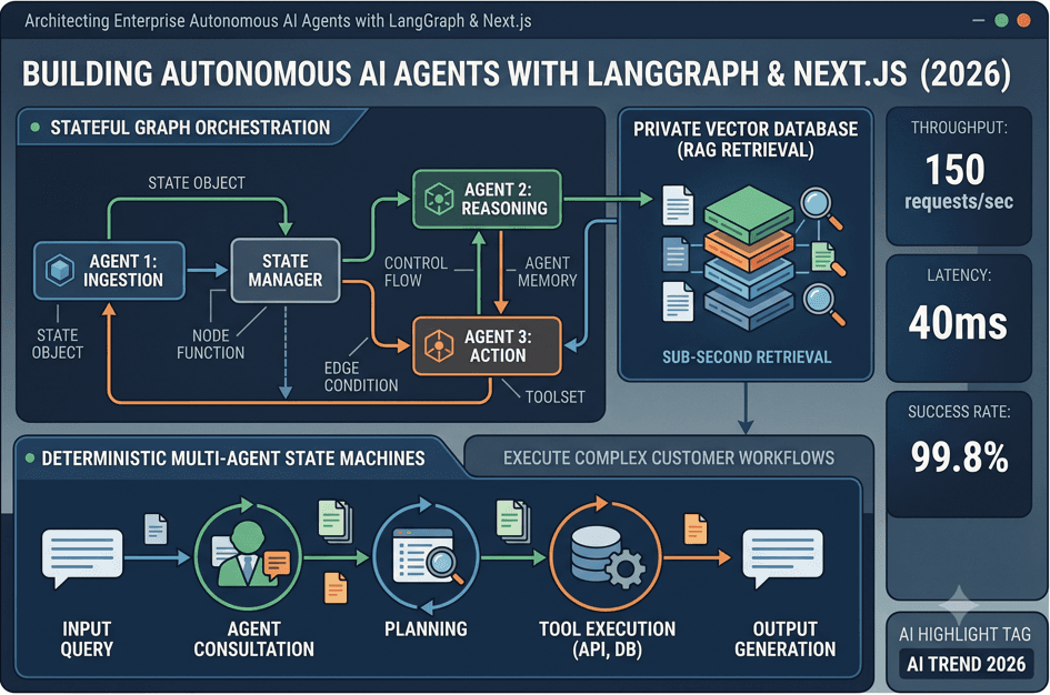 Architecting Enterprise Autonomous AI Agents with LangGraph & Next.js